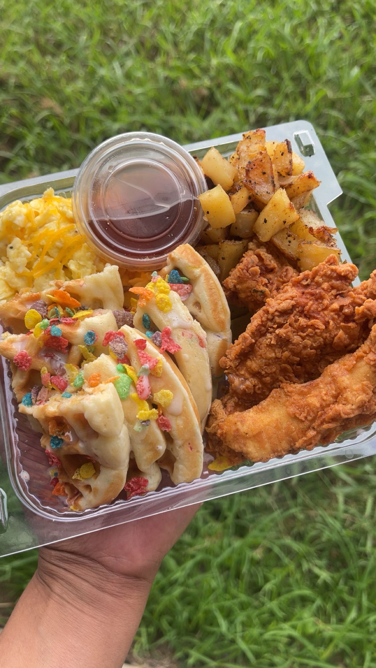 Catered meal selection